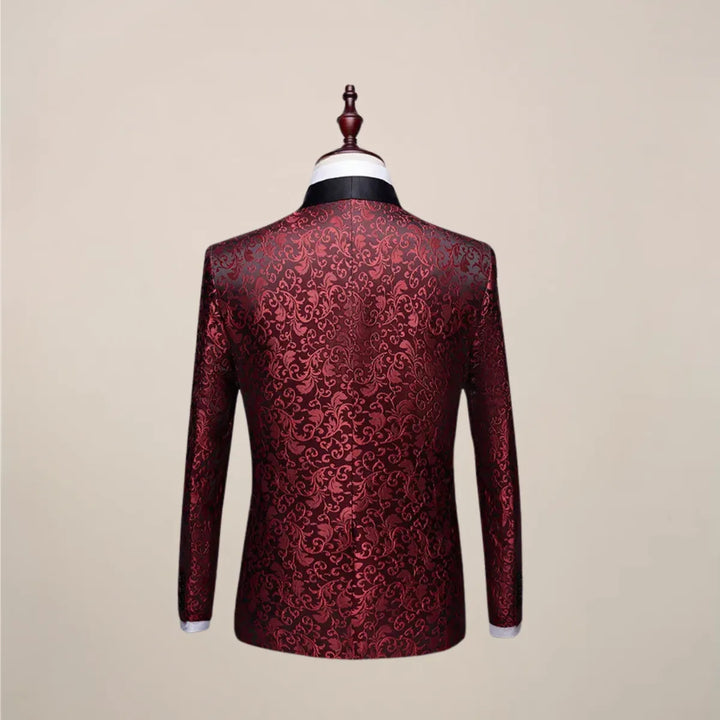 Veste de smoking homme brodée en laine pour l’automne et les cérémonies