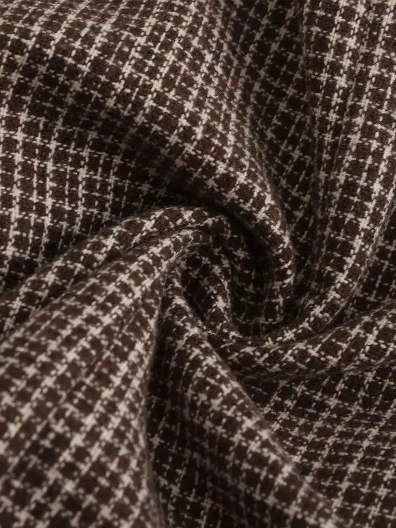 Veste blazer homme à carreaux croisée | Coupe ajustée slim fit et silhouette moderne