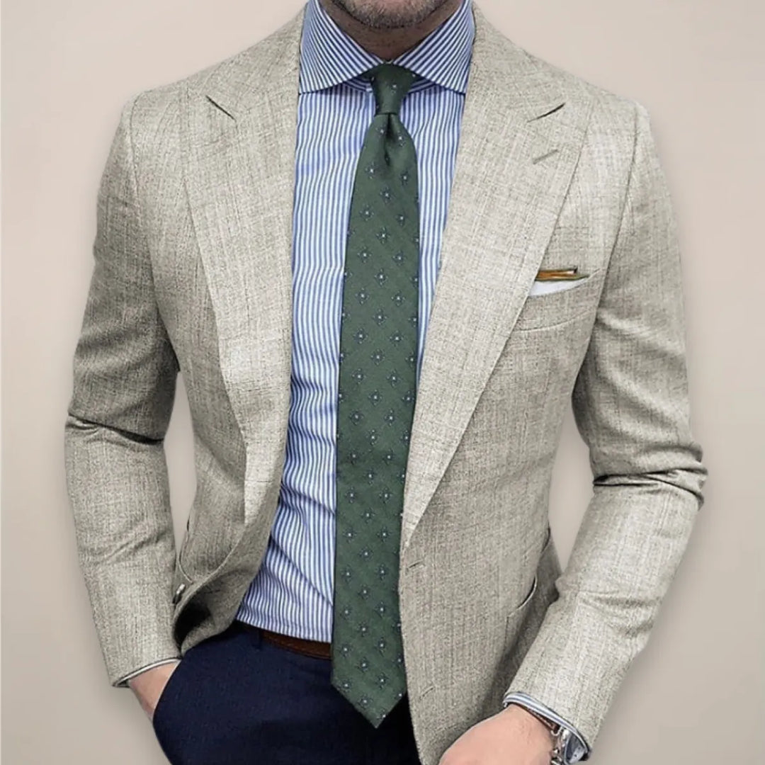 Veste blazer homme cintrée en laine, élégante et habillée, pour l’automne
