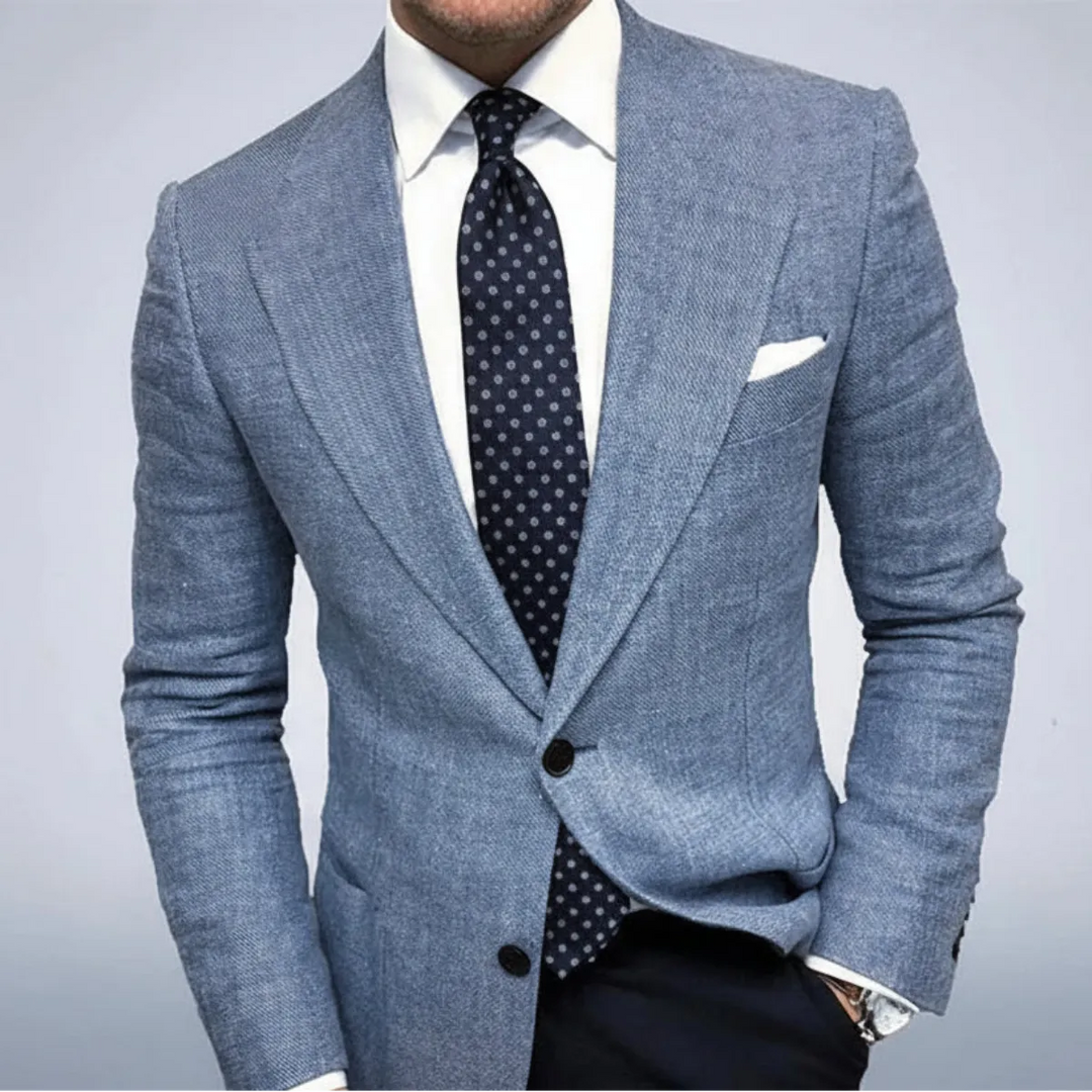 Veste blazer homme cintrée en laine, élégante et habillée, pour l’automne