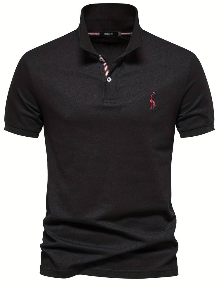 Noah | Polo classique à coupe slim avec un accent de col sportif élégant