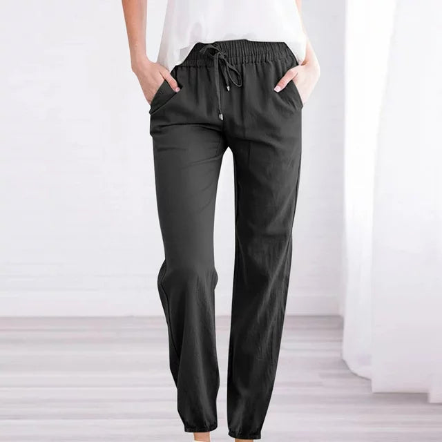 Martha - Fashionable pants with adjustable drawstring