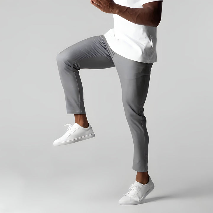 Men's slim-fit stretch cotton chino trousers for autumn