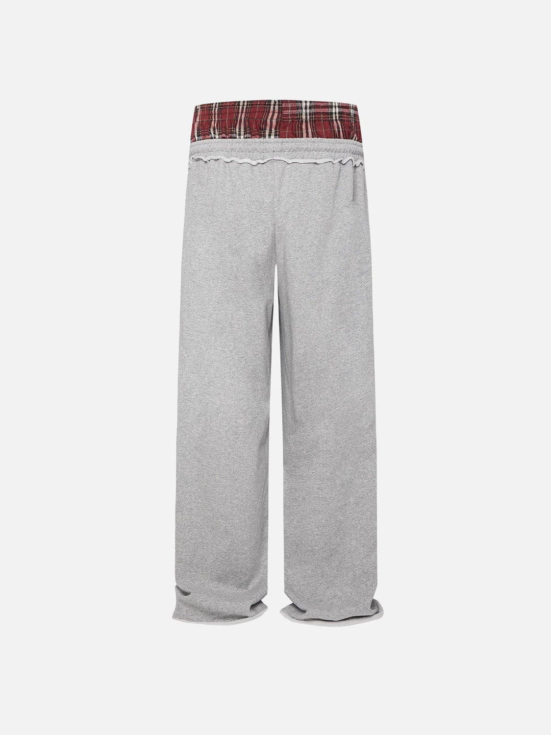 Jazzlyn - Pantalon de jogging grise chic avec une luxueuse ceinture double pour confort et style.