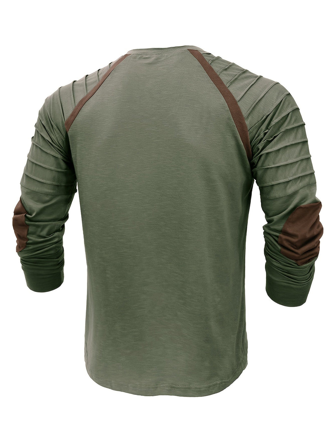 T-shirt Henley Vintage Élégant avec Manches Longues Confortables