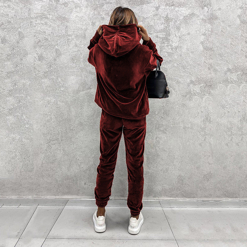 Evi | Pantalon de jogging en velours luxe pour un confort ultime et un style au canapé.