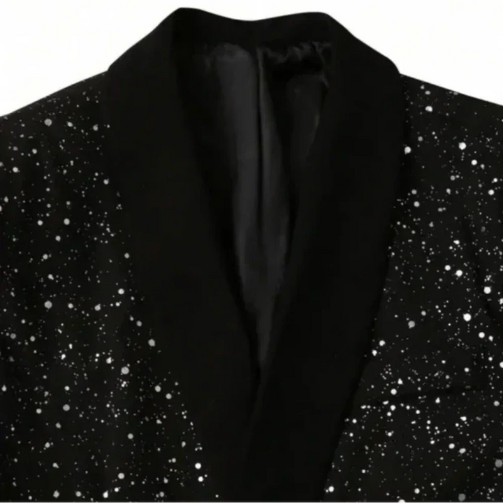 Veste de smoking pour homme en laine, de soirée, automnale et pailletée