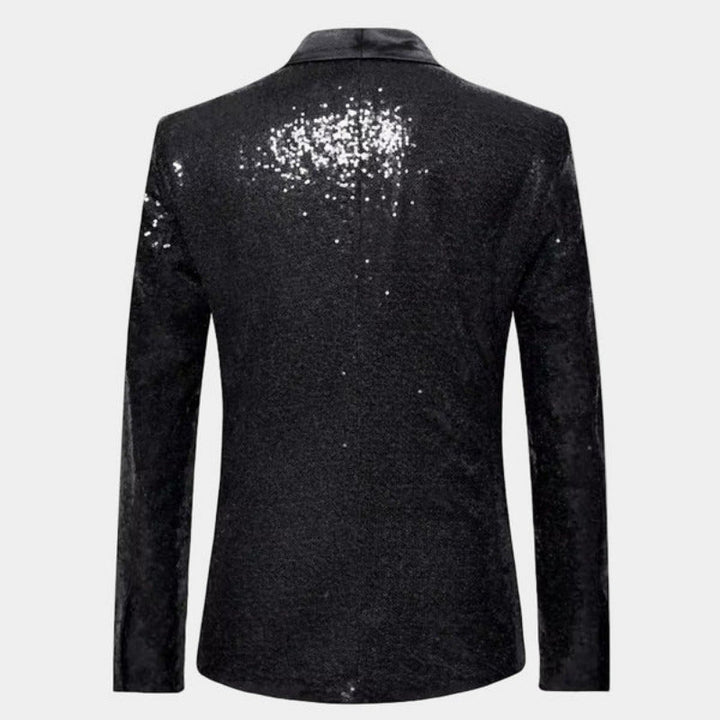 Veste de smoking homme en laine scintillante pour soirées d’automne