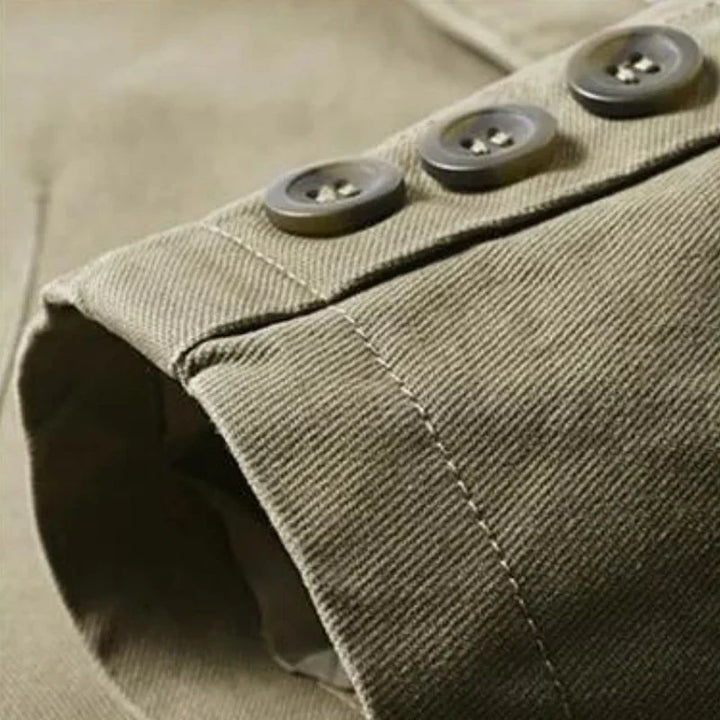 Veste légère en laine pour homme, à boutonnage simple, automnale et habillée