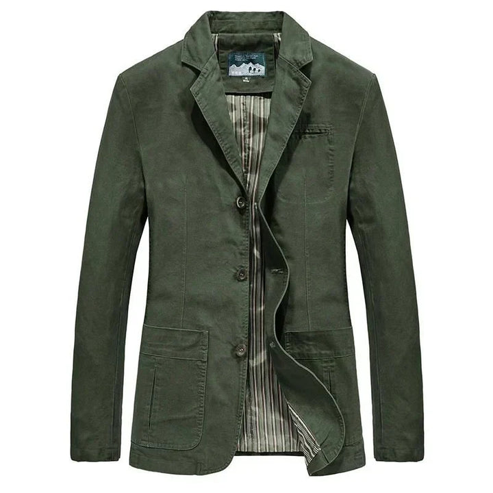 Veste légère en laine pour homme, à boutonnage simple, automnale et habillée