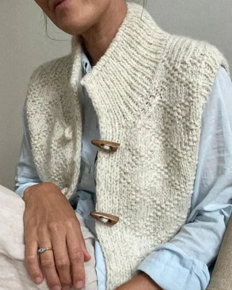 Gilet de costume élégant pour femme en viscose, idéal pour l’automne