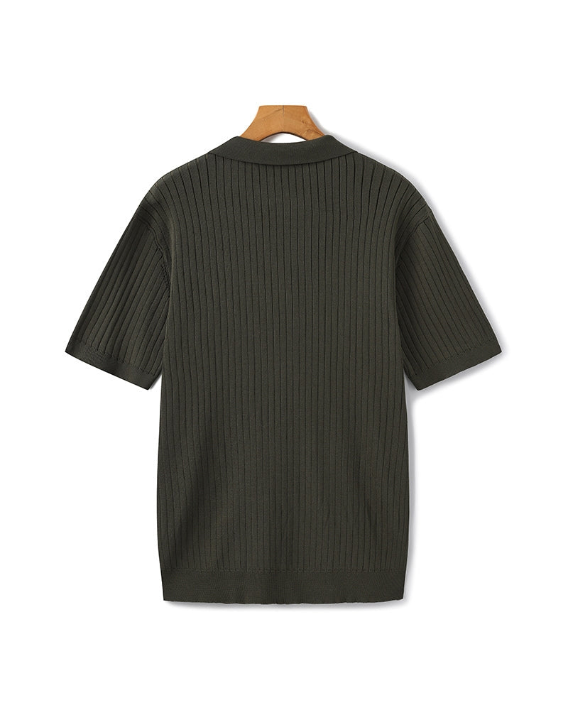 Christian | Polo-Shirt à Manches Courtes en Coton Piqué pour un Look Élégant et Classique