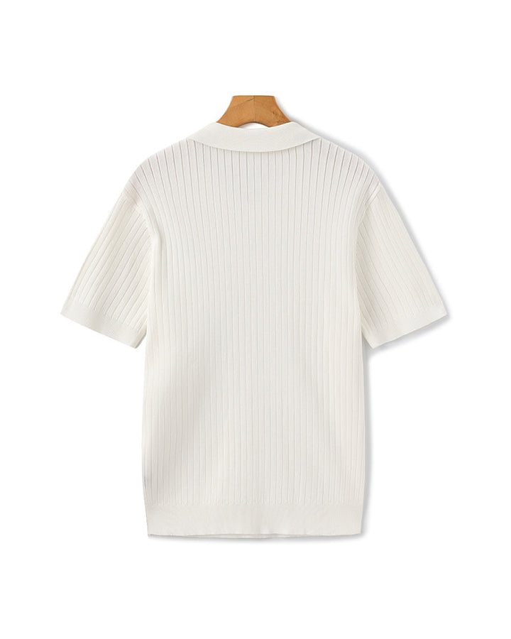 Christian | Polo-Shirt à Manches Courtes en Coton Piqué pour un Look Élégant et Classique