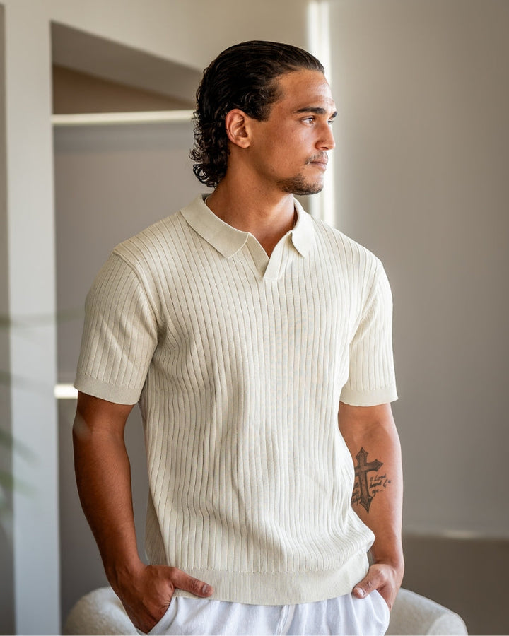 Christian | Polo-Shirt à Manches Courtes en Coton Piqué pour un Look Élégant et Classique