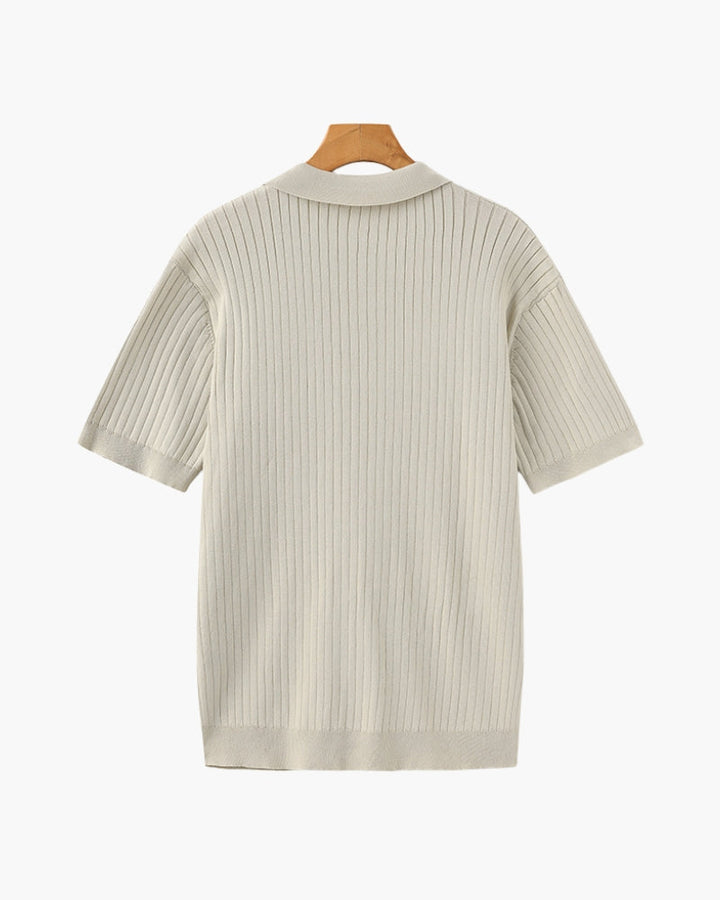Christian | Polo-Shirt à Manches Courtes en Coton Piqué pour un Look Élégant et Classique
