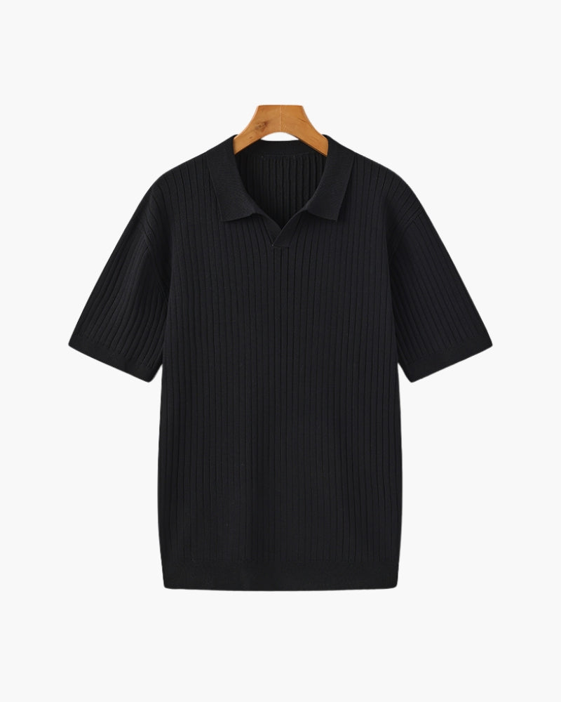 Christian | Polo-Shirt à Manches Courtes en Coton Piqué pour un Look Élégant et Classique