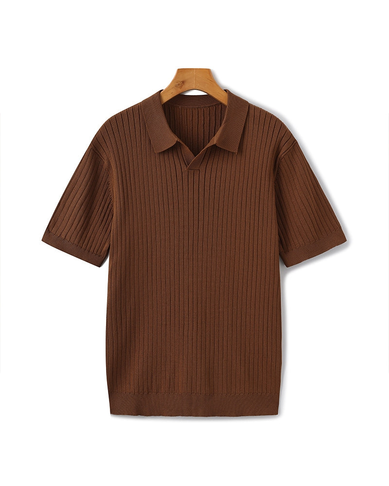 Christian | Polo-Shirt à Manches Courtes en Coton Piqué pour un Look Élégant et Classique
