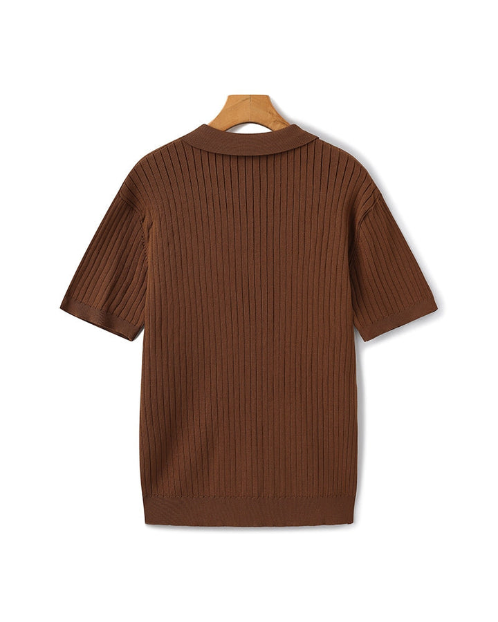 Christian | Polo-Shirt à Manches Courtes en Coton Piqué pour un Look Élégant et Classique