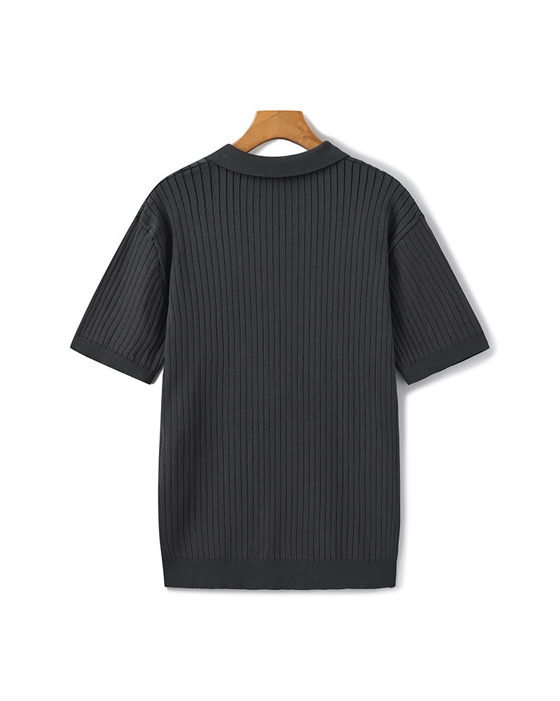 Christian | Polo-Shirt à Manches Courtes en Coton Piqué pour un Look Élégant et Classique