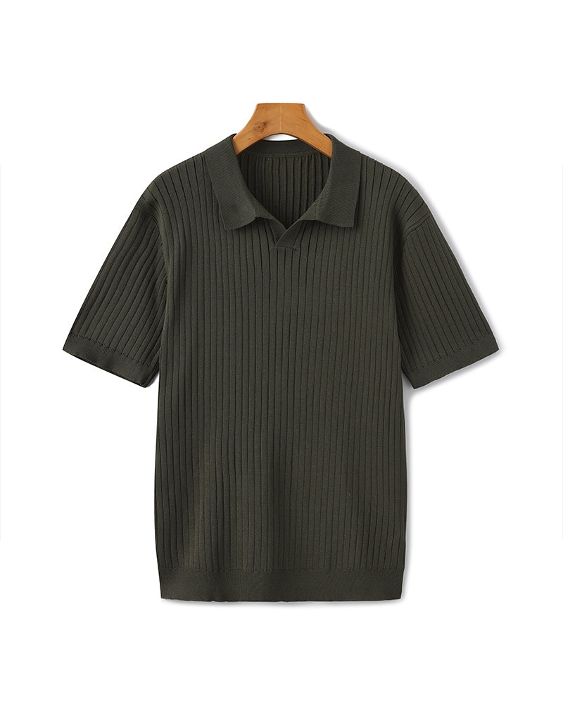 Christian | Polo-Shirt à Manches Courtes en Coton Piqué pour un Look Élégant et Classique