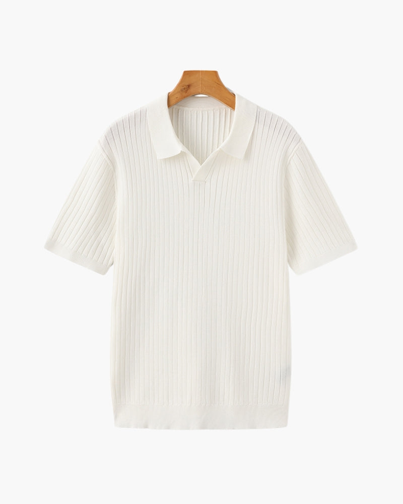 Christian | Polo-Shirt à Manches Courtes en Coton Piqué pour un Look Élégant et Classique