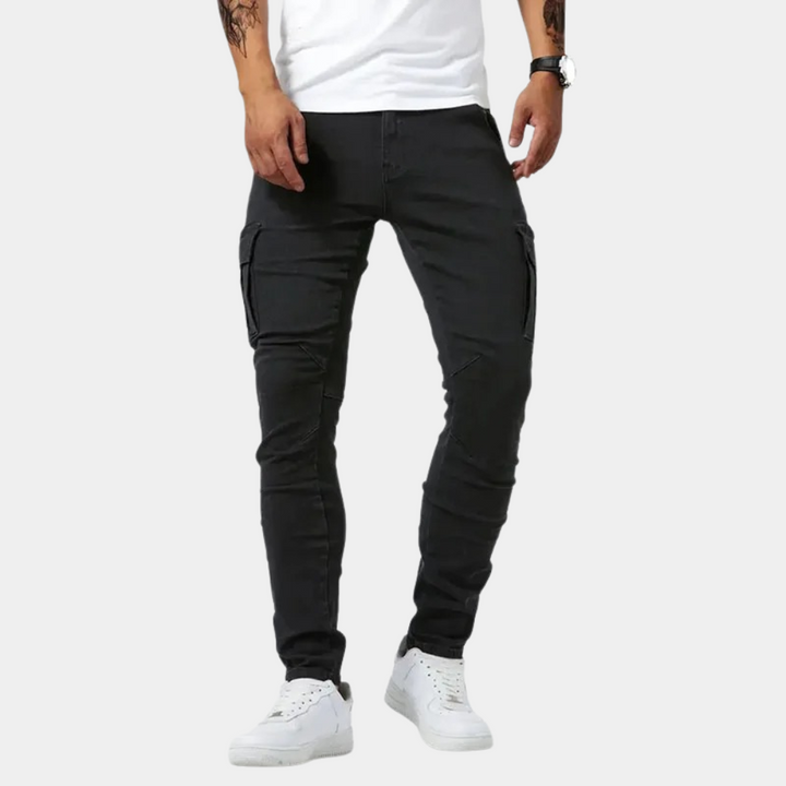 Jaxon - Pantalon cargo pour hommes en stretch confortable pour un look stylé