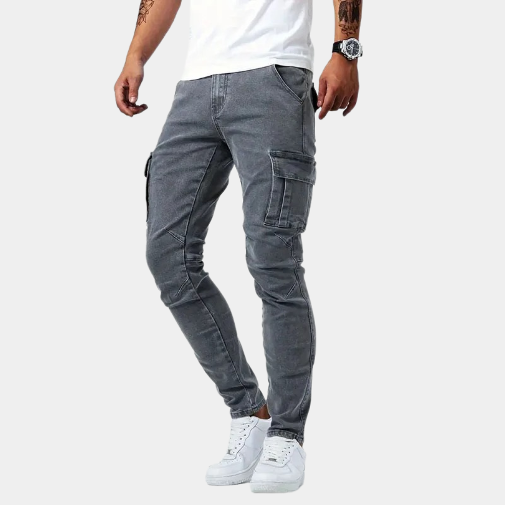 Jaxon - Pantalon cargo pour hommes en stretch confortable pour un look stylé