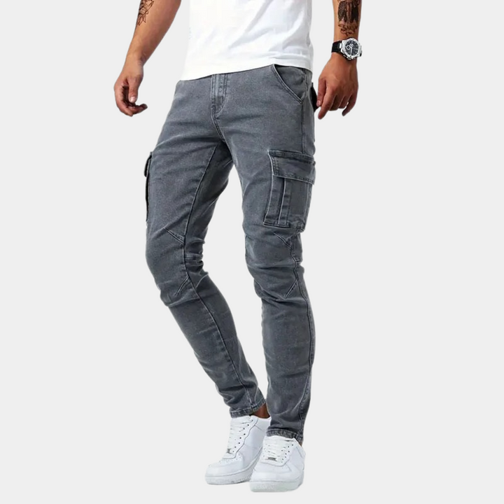 Jaxon - Pantalon cargo pour hommes en stretch confortable pour un look stylé
