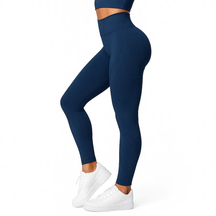 Leggings femme taille haute en maille gainants pour l’automne