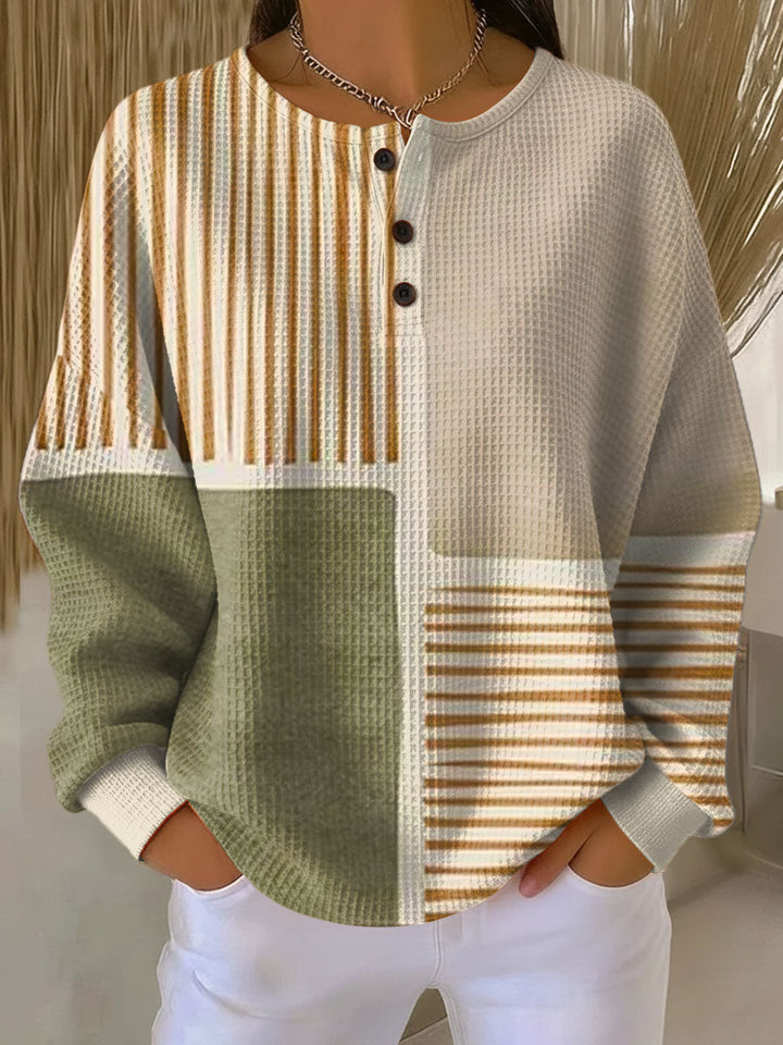 Sweat-shirt féminin en coton imprimé pour l'automne, décontracté et à porter au quotidien