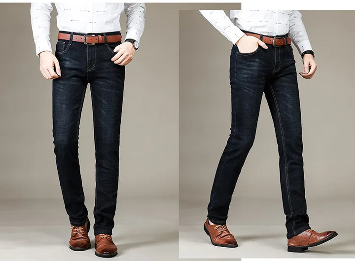 Jeans Slim Fit Stretch pour Hommes - Un Jean Confortable et Élégant