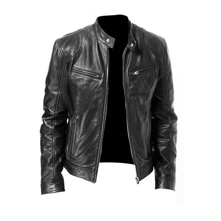 Stylish leather jacket for men - MIKEL Collection