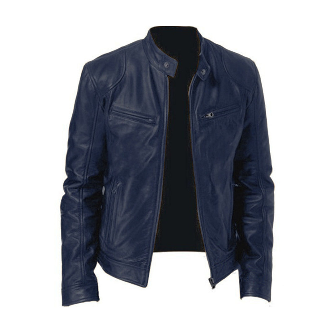 Stylish leather jacket for men - MIKEL Collection