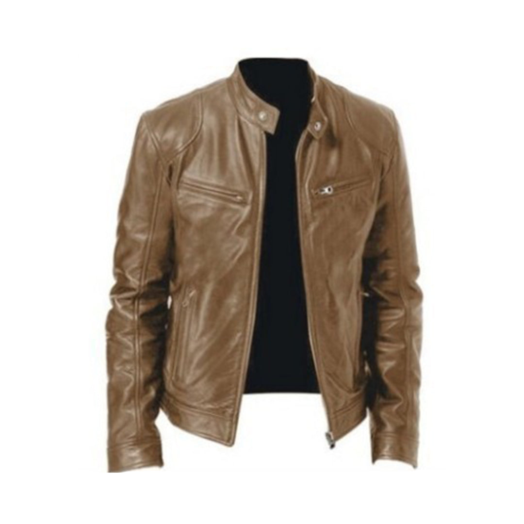 Stylish leather jacket for men - MIKEL Collection