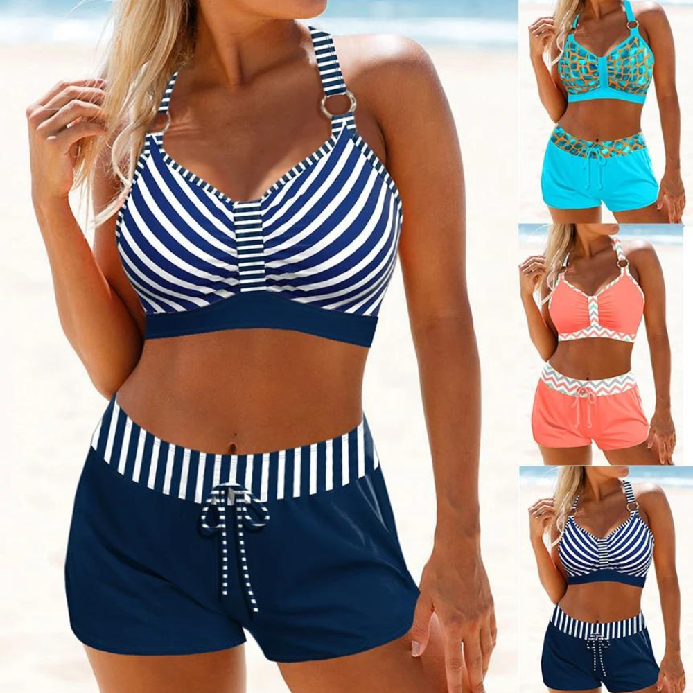 Maillot de bain deux pièces sportif pour femmes, élégant et confortable