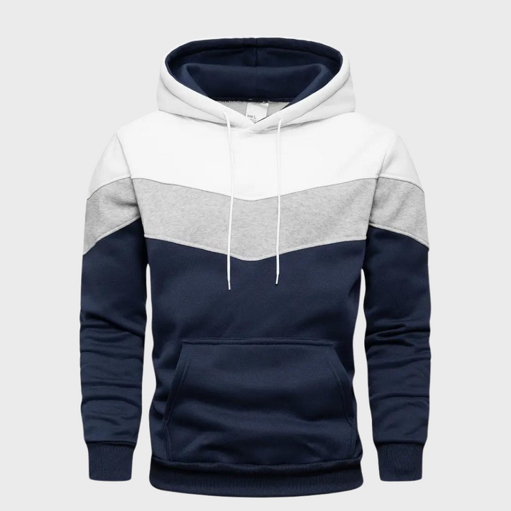 Elegant men's hoodie with adjustable hood - Niels Collection