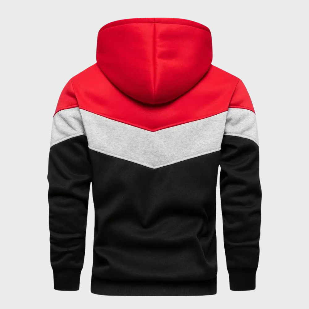 Elegant men's hoodie with adjustable hood - Niels Collection