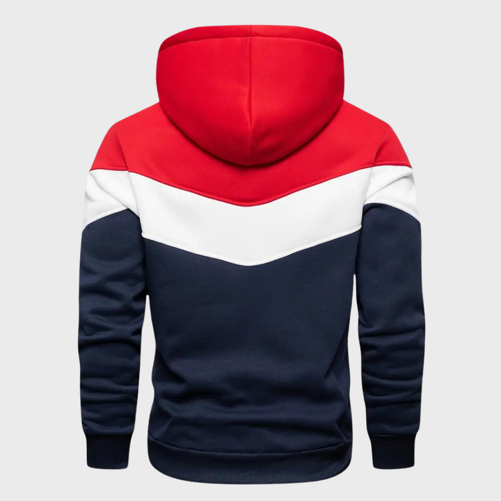 Elegant men's hoodie with adjustable hood - Niels Collection