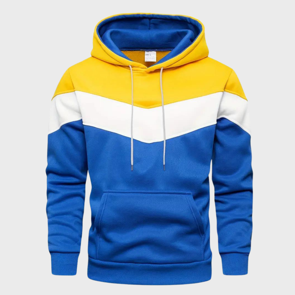 Elegant men's hoodie with adjustable hood - Niels Collection