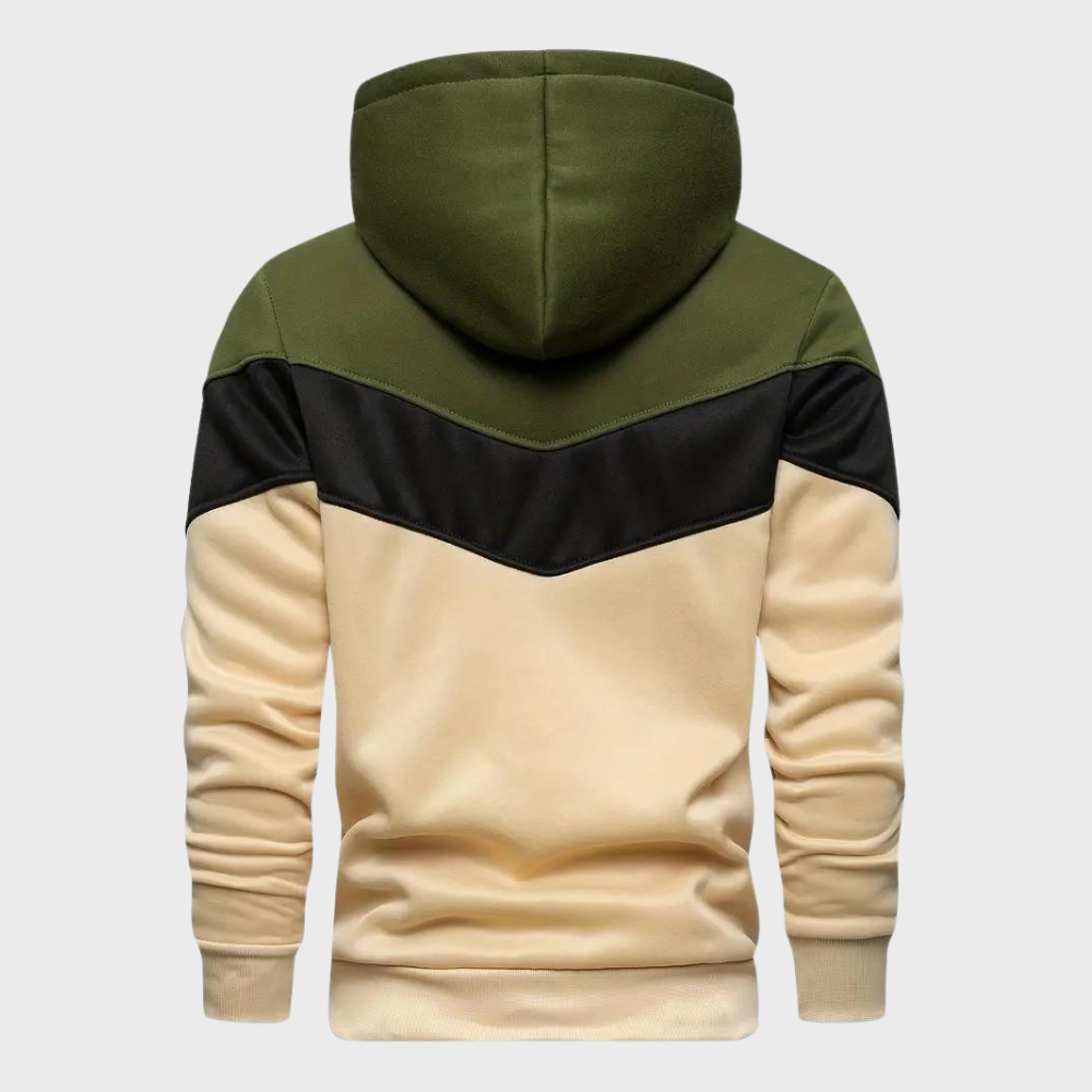 Elegant men's hoodie with adjustable hood - Niels Collection
