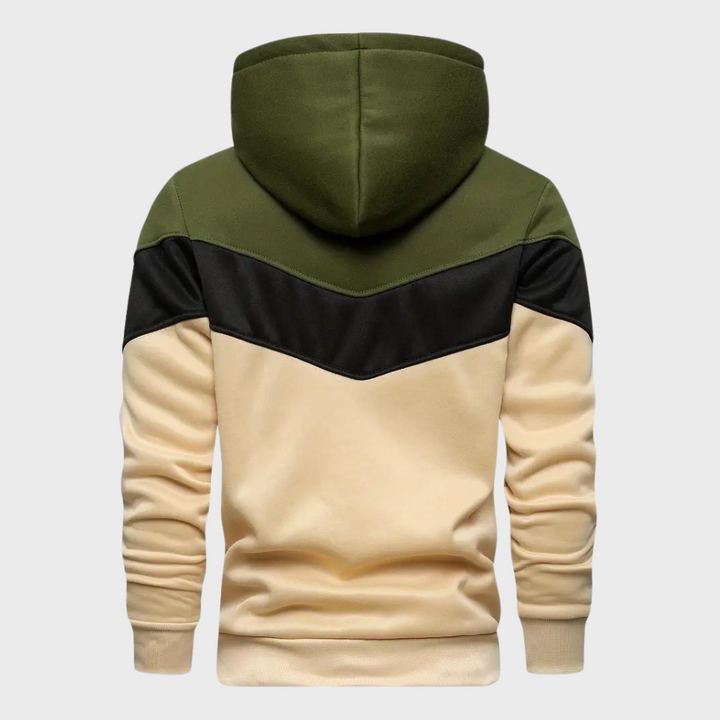 Elegant men's hoodie with adjustable hood - Niels Collection