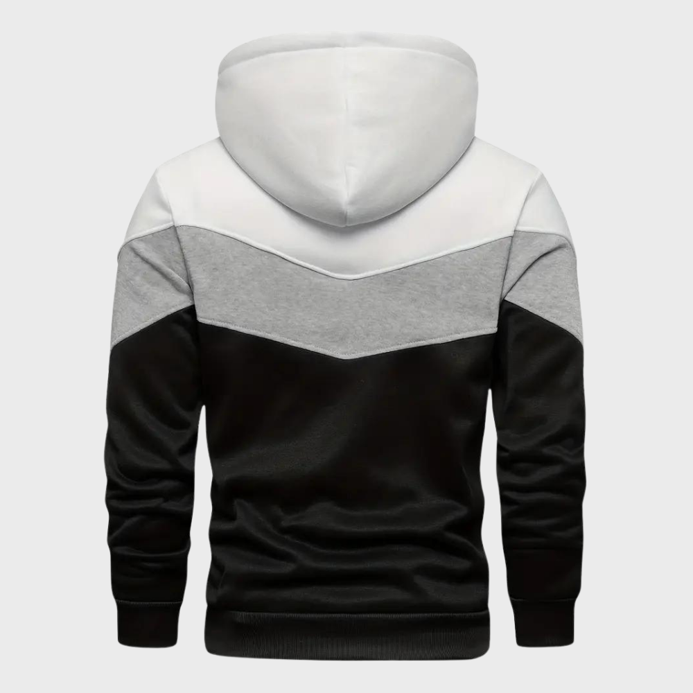 Elegant men's hoodie with adjustable hood - Niels Collection