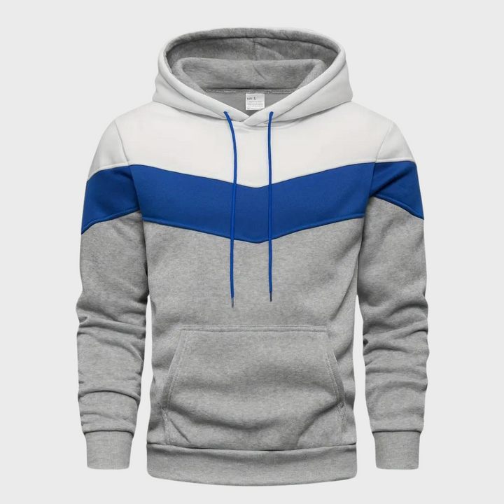Elegant men's hoodie with adjustable hood - Niels Collection