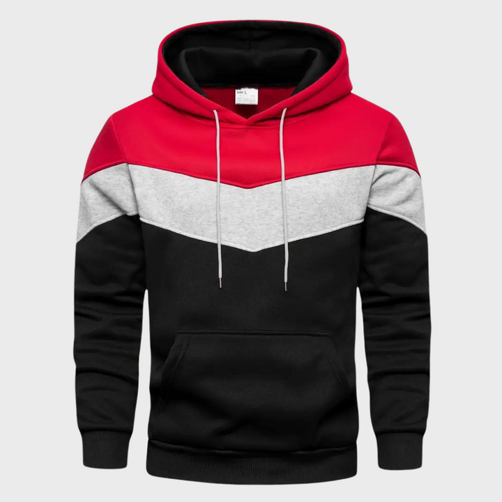 Elegant men's hoodie with adjustable hood - Niels Collection