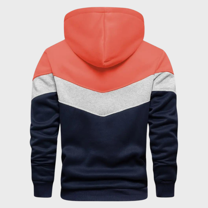 Elegant men's hoodie with adjustable hood - Niels Collection