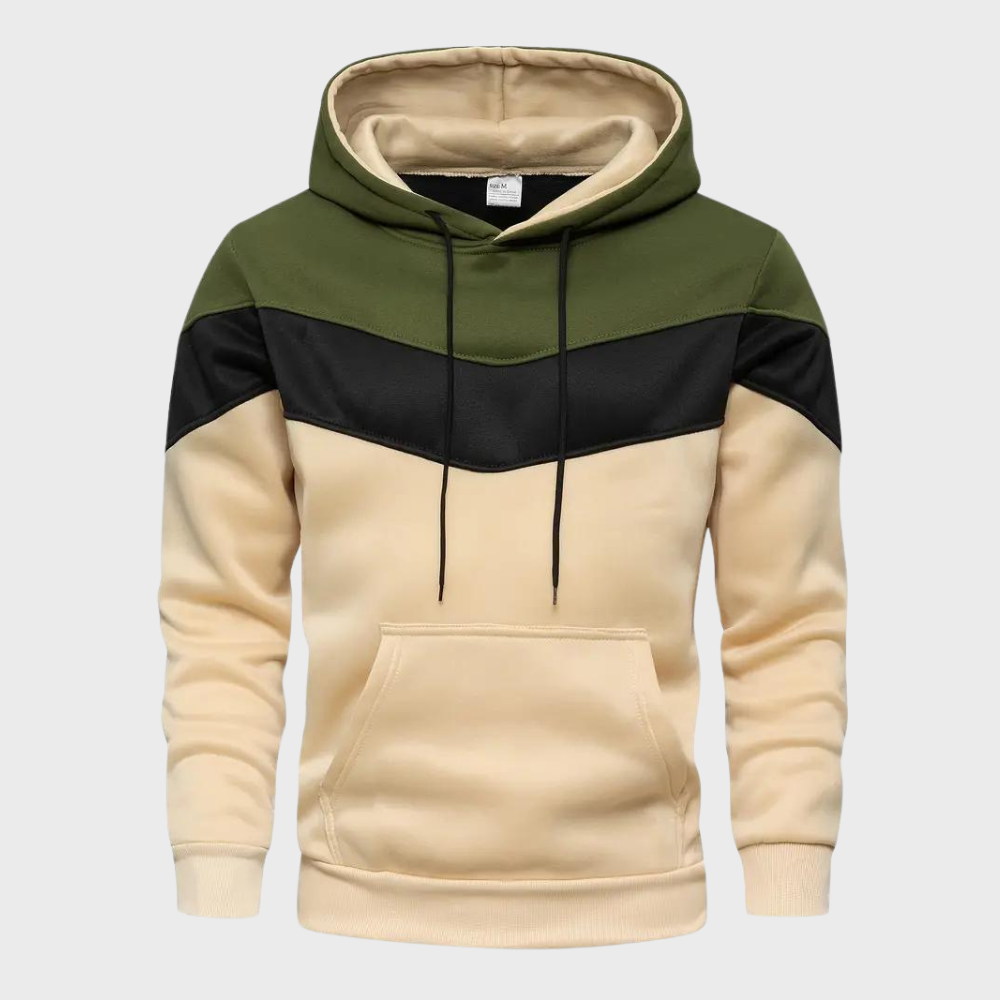Elegant men's hoodie with adjustable hood - Niels Collection