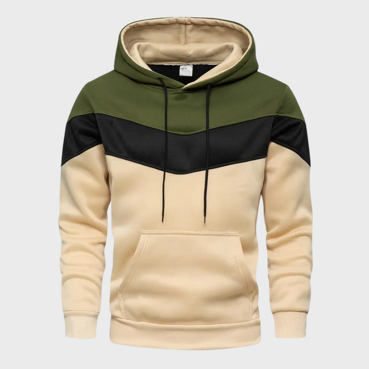 Elegant men's hoodie with adjustable hood - Niels Collection