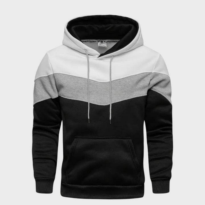 Elegant men's hoodie with adjustable hood - Niels Collection