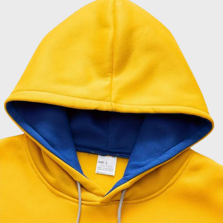 Elegant men's hoodie with adjustable hood - Niels Collection