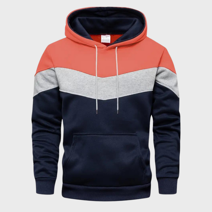 Elegant men's hoodie with adjustable hood - Niels Collection